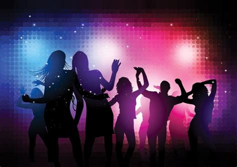 Disco Party People Vector Background  Free , free vector ...