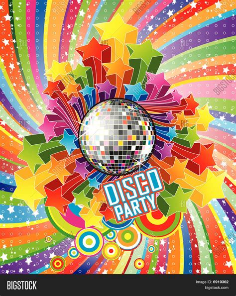 Disco Party Vector Illustration Vector & Photo | Bigstock