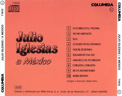 Discografia Completa de Julio Iglesias | Descargar Mega ...
