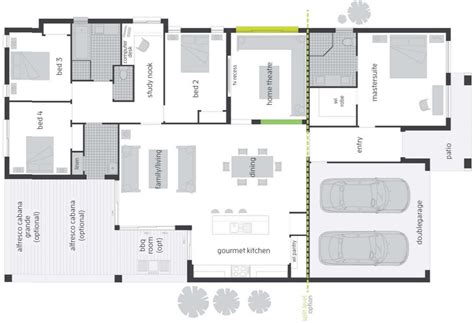 diseño de casa moderna de un piso