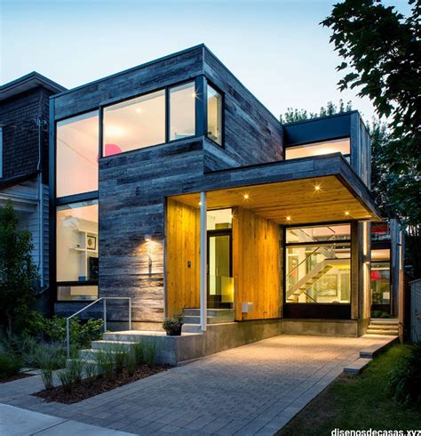diseño de casas de madera de dos plantas – fachadas de casas