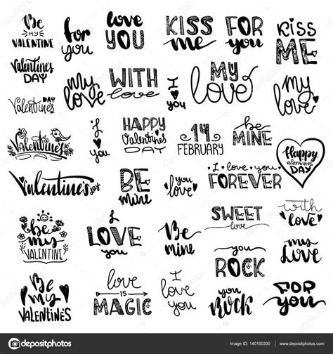 Diseño de Letras con una cita sobre el amor para el día de ...