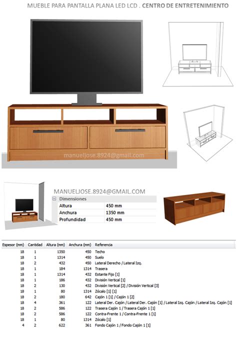 Diseño De Muebles Madera: Diseños: Construir Mueble Para ...