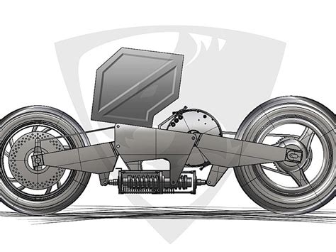 Diseño del chasis de la Fenris Motorcycles eléctrica