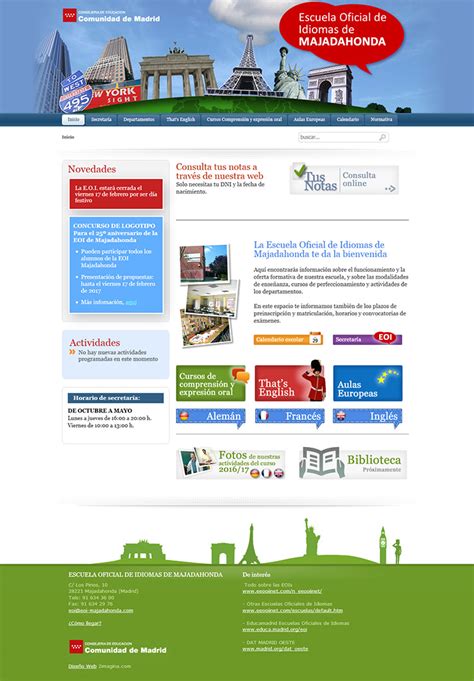 Diseño web Escuela Oficial de Idiomas | Talem, diseño web ...
