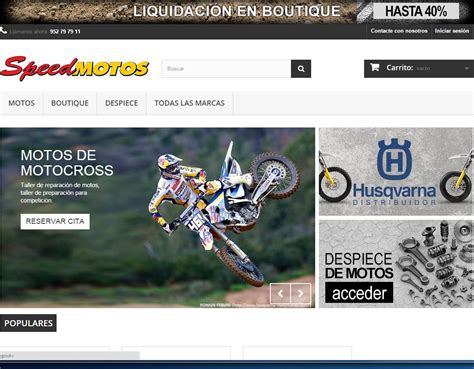 Diseño web taller de motos SpeedMotos, Estepona