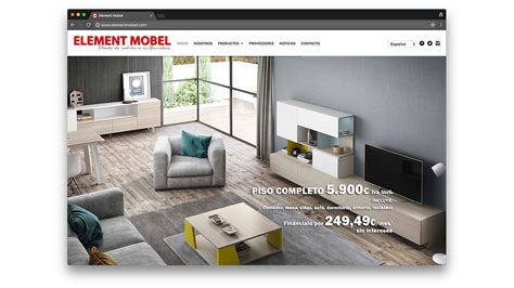 Diseño web tienda de muebles Barcelona   Element Mobel