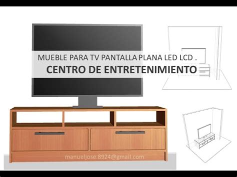 Diseños Construir Mueble Para TV Pantalla Plana LED LCD ...