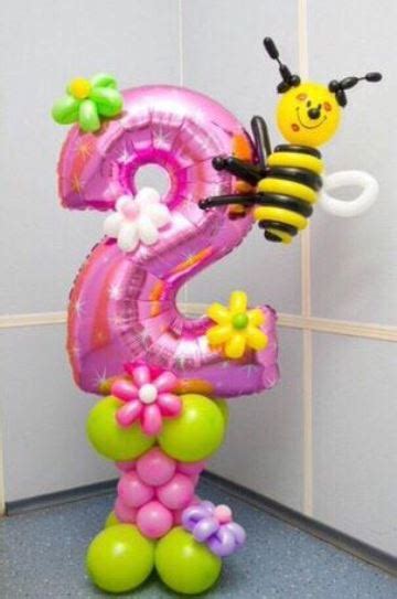 Diseños de globos con numeros para cumpleaños | Centros de ...
