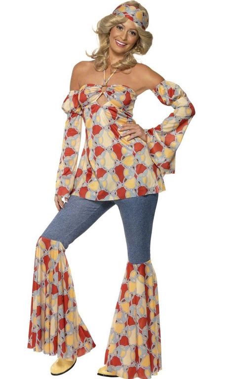 Disfraz de hippie años 70 para mujer: Este disfraz disco ...