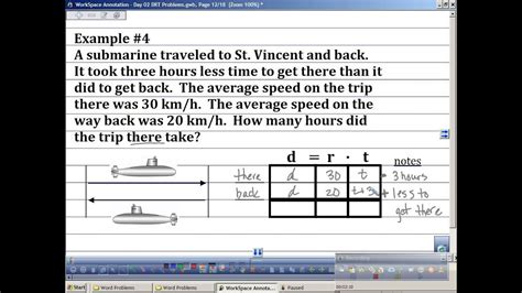 Distance Rate Time Word Problems   YouTube
