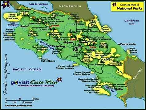 Distancias En Costa Rica Mapa