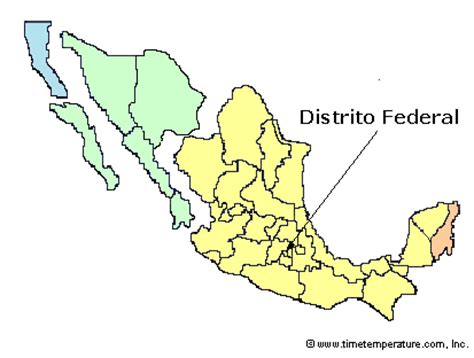 Distrito Federal Time Zone   Federal District Time Zone