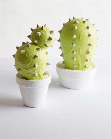 DIY: Cactus de papel maché