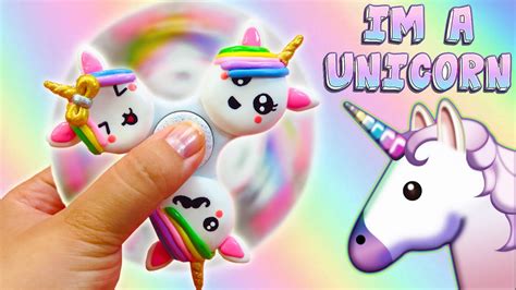 DIY: Fidget Spinner de Unicornios Kawaii ♥   YouTube