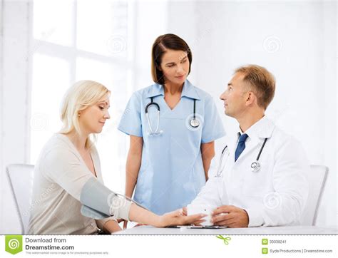 Doctor And Patient In Hospital Stock Image   Image: 33338241