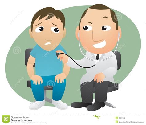 Doctor and patient stock illustration. Illustration of ...