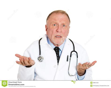 Doctor Says I Don t Know Stock Photo   Image: 38851520
