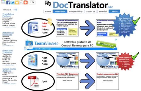 DocTranslator, traductor online para documentos completos