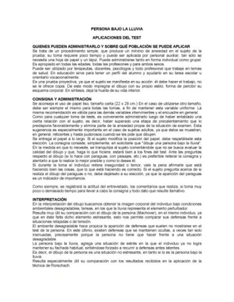 Documento MANUAL TEST  PERSONA BAJO LA LLUVIA COMPLETO ...