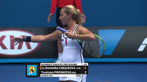 Dominika Cibulkova v Tsvetana Pironkova highlights  2R ...