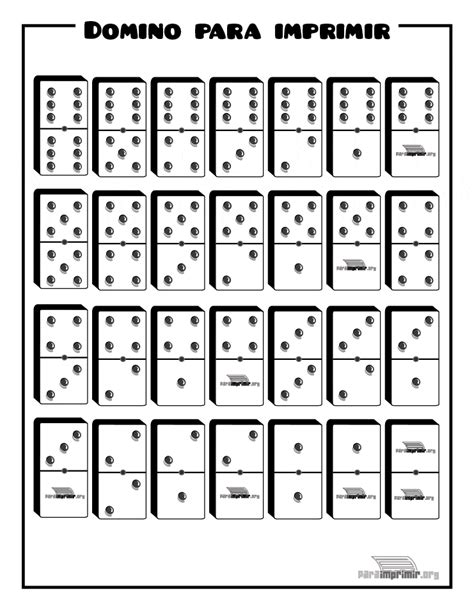 Domino para imprimir