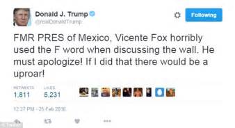 Donald Trump blasts former Mexican president Vicente Fox ...