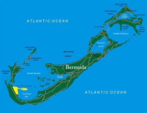 Dónde están las islas Bermudas   con mapa