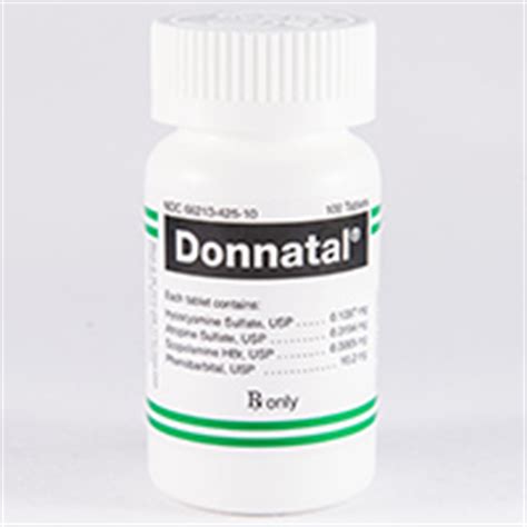 DONNATAL TABLETS  Atropine,Hyoscyamine,Phenobarbital ...