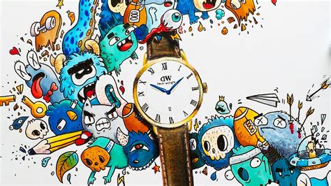 DOODLE COLLAB with Daniel Wellington | Timelapse Drawing ...