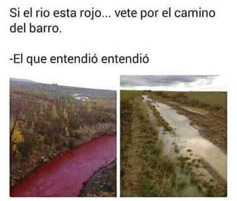 dopl3r.com   Memes   Si el rio esta rojo... vete por el ...