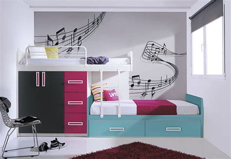 Dormitorio juvenil moderno sevilla cuatricomia – Muebles ...