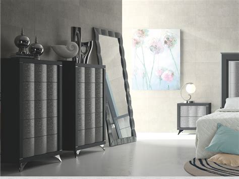 Dormitorio matrimonio Lacado Grafito y Lacado Plata 3D del ...