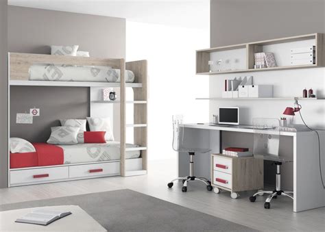 Dormitorios A Medida : Habitación juvenil con mesa estudio ...
