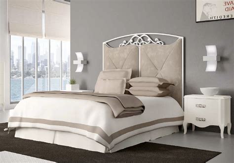 dormitorios matrimonio blanco cama de diseño con cabecero ...