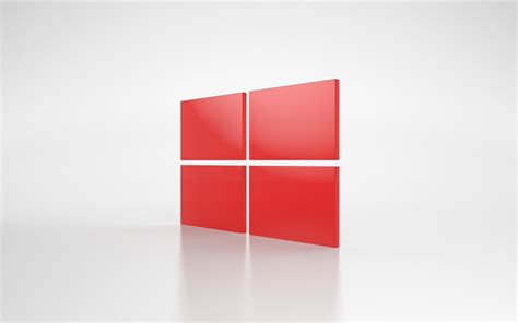 Download 4k wallpapers Windows 10, red logo, gray ...