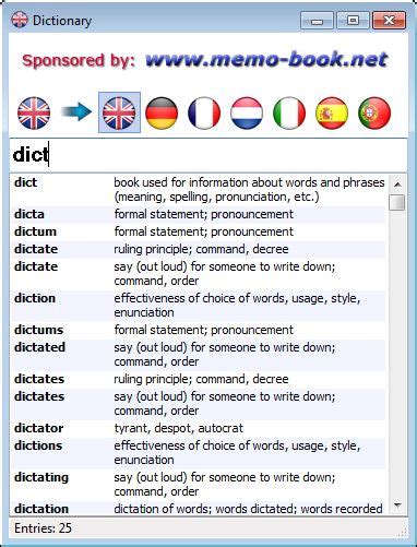 Download English Words Their Meaning Dictionary Software ...