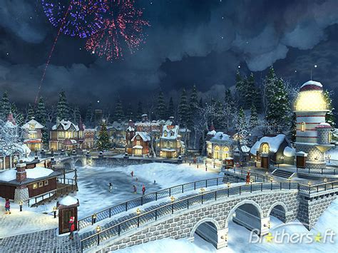 Download Free Snow Village 3D Screensaver, Snow Village 3D ...