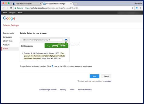 Download Google Scholar Button Mac 1.5