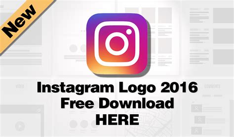 Download New Instagram Logo 2016 FREE PNG   Hogan Chua