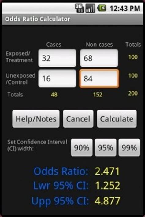 Download Odds Ratio Calculator for Android   Appszoom