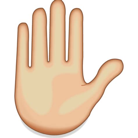Download Raised Hand Emoji | Emoji Island