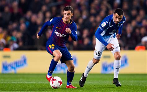 Download wallpapers Coutinho, 2018, match, FC Barcelona ...