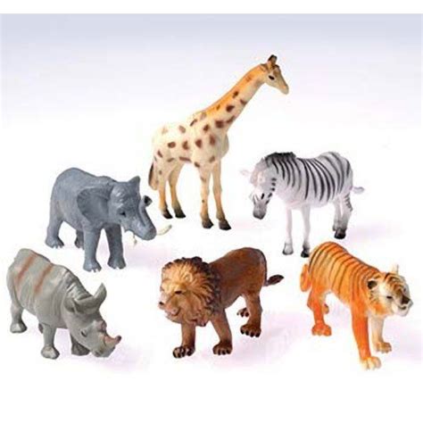 Dozen Plastic Toy Safari Animals 4 1/2  by US Toy. $13.15 ...
