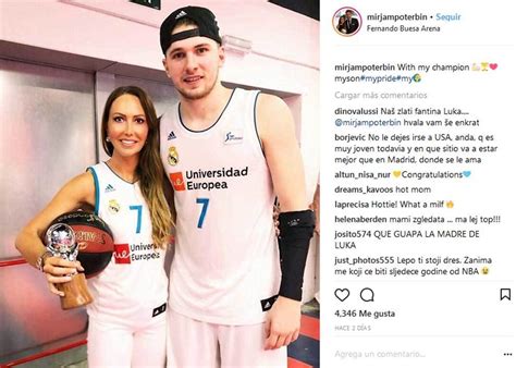 Draft NBA 2018: Mirjam poterbin con su hijo luka doncic ...