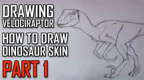 Drawing A Velociraptor from Jurassic Park   Drawing ...