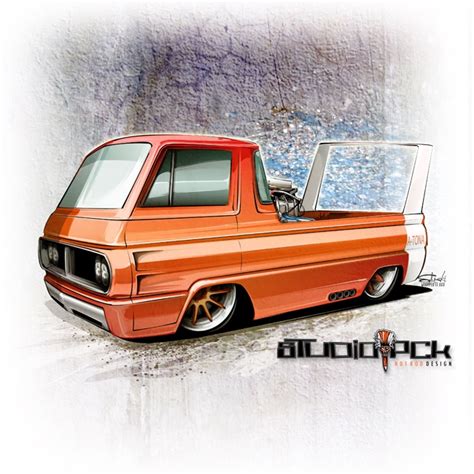 Drawing Cars – Blown Dodge A 100! | Truckin | Pinterest ...