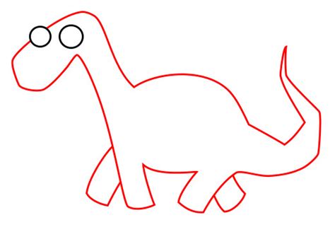 Drawing cartoon dinosaurs
