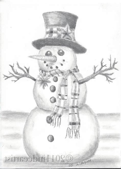 Drawings For Christmas Cards With Pencil   Drawing Pencil
