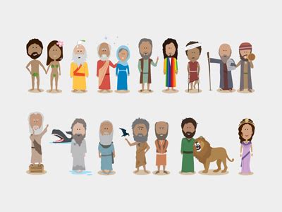 Dribbble   Bible Character Illustrations by Samuel Nudds
